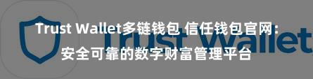 Trust Wallet多链钱包 信任钱包官网：安全可靠的数字财富管理平台